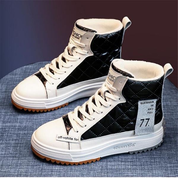 

2021 new female fashions snow water for winter shoes casual woman mujer cotton boots y4aa, Black