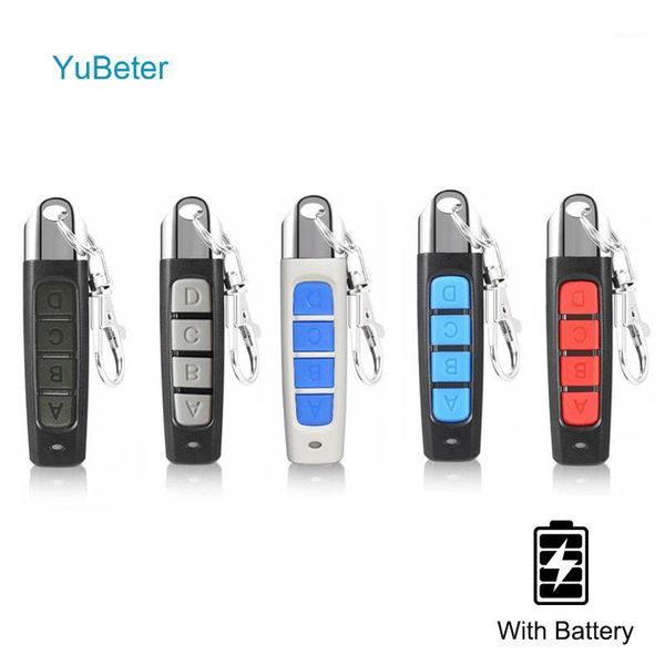 

remote controlers yubeter universal 433mhz control abcd 4 buttons multi color wireless clone transmitter switch garage door control1
