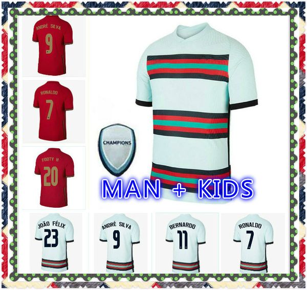 

fernandes diogo j soccer jerseys joao felix neves bernardo cancelo ruben neves 2021 national team football shirt 20 21 men kids kit uniform, Black