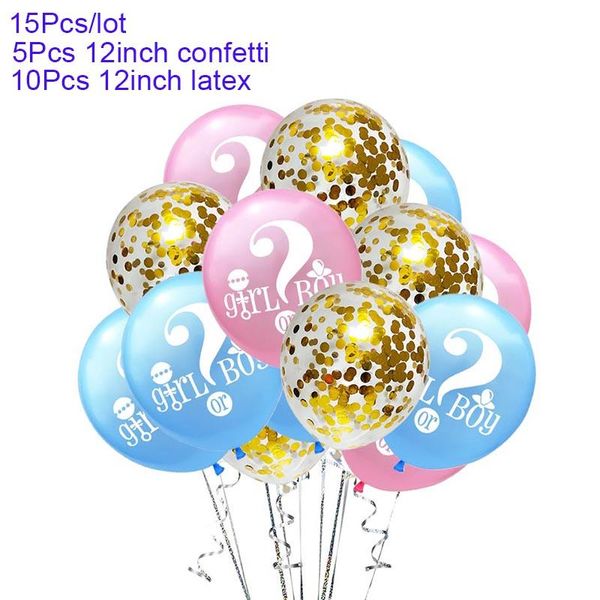 

12 inch question mark boy or girl confetti balloons baby shower gender reveal balloon birthday party decorations kids s6xn wmtepw