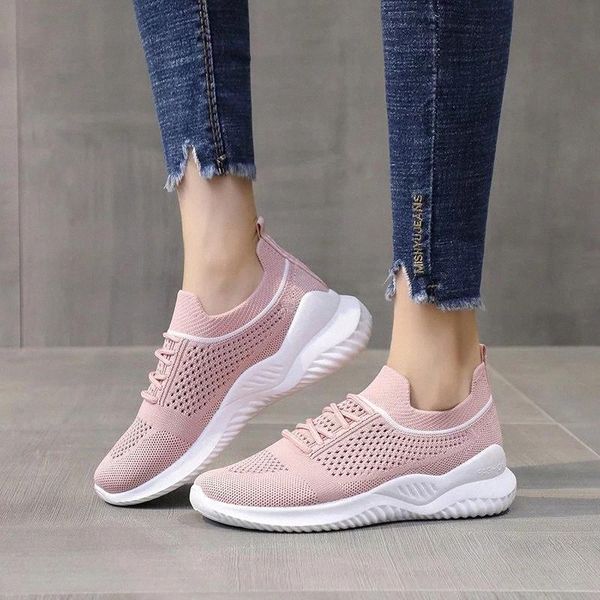 

women sneakers solid breathable lace-up mesh shoes women platform vulcanized shoes plus size ladies sneakers zapatos mujer #uw3f