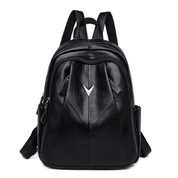 

2020 fashion women backpack youth leather backpack for teenage girls female school shoulder bag bagpack mochila sac c0125