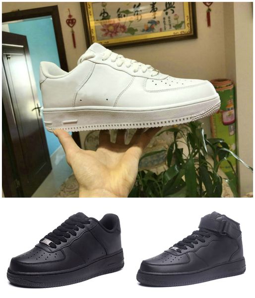 

new fashion forces men low skateboard running shoes one 1 knit euro air high women all white black designers shoes