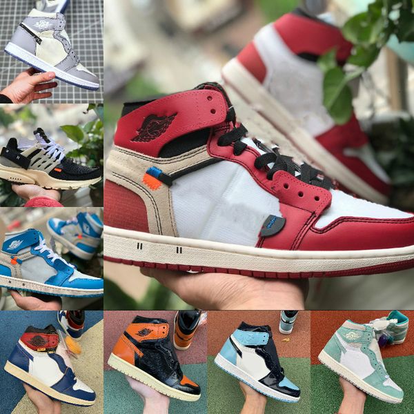 

men og travis high basketball 1 shoes jumpman 1s scotts chicago turbo green bred retroes asg unc white blue air women sports shoes, Black