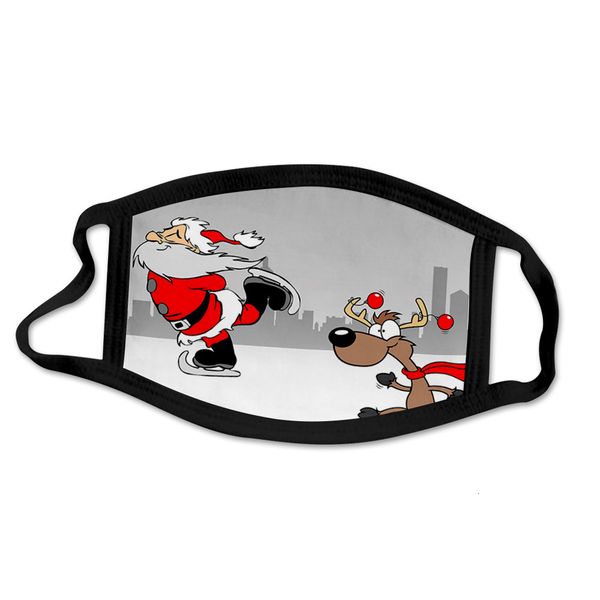 

zn6masks new santa year print christmas claus xmas animals fashion kids cotton breathable washable comfortable soft face ma