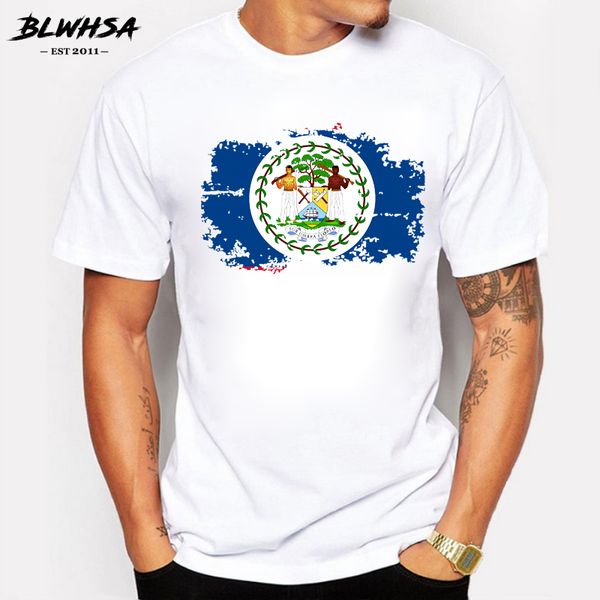 

blwhsa new summer belize flag fashion short sleeve brand design nostalgia belize clothing sport hooded sweatshirt hoodie men t shirt