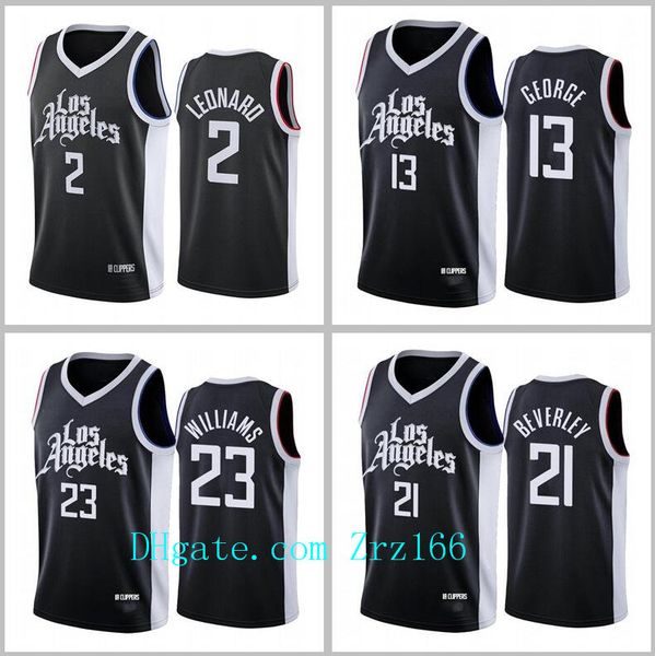 

13 джордж 21 beverley kawhi leonard men basketball los city angeles team jersey 2020 21 черный город джерси, Black;red