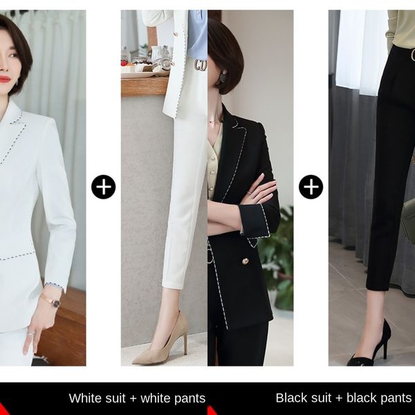 

vifif women's women's suitfashion suit2019 xxtgd korean temperament suit fashion early autumn online red leisure two piece suit ne, Gray