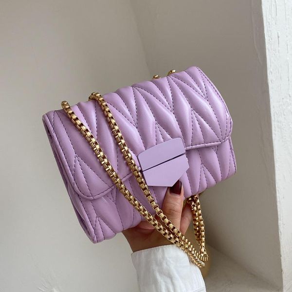 

малые женщины плиссе crossbody сумка 2020 лето новых моды популярной сети сумка все матч дама площади плечо 1ofp