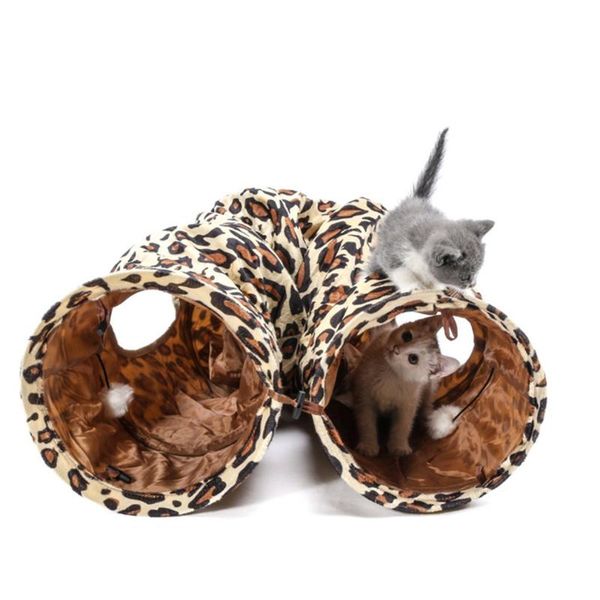 

cat beds & furniture toy super long tunnel foldable plush tent with vent