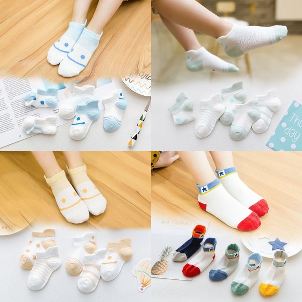 

tbrun носков пара ребенок одной детской весны и летом новой детской крытой sockscute мультфильма сетка секретной 5 удобной дышащей т, Black
