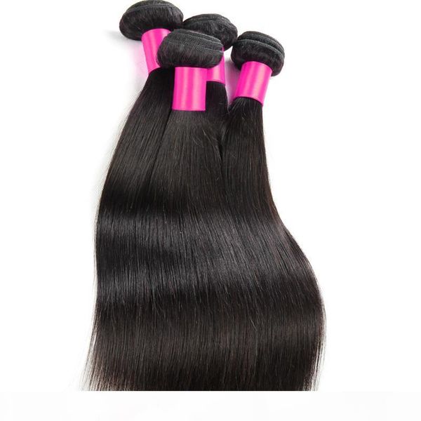 

brazilian straight hair weave 4bundles brazilian virgin human hair extensions unprocessed virgin brazilian hair weave 7a, Black