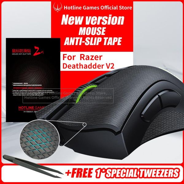 

ine games mouse anti-slip tape for razer deathadder v2 mouse sweat resistant pads side anti-slip stickers skates