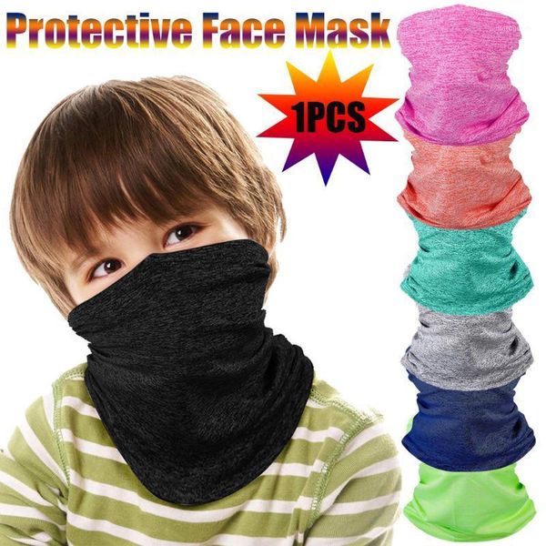 

kids face maskswashable and reusable windproof bandana face scarf dustproof outdoor sports protective facemask mascarillas1, Blue;gray