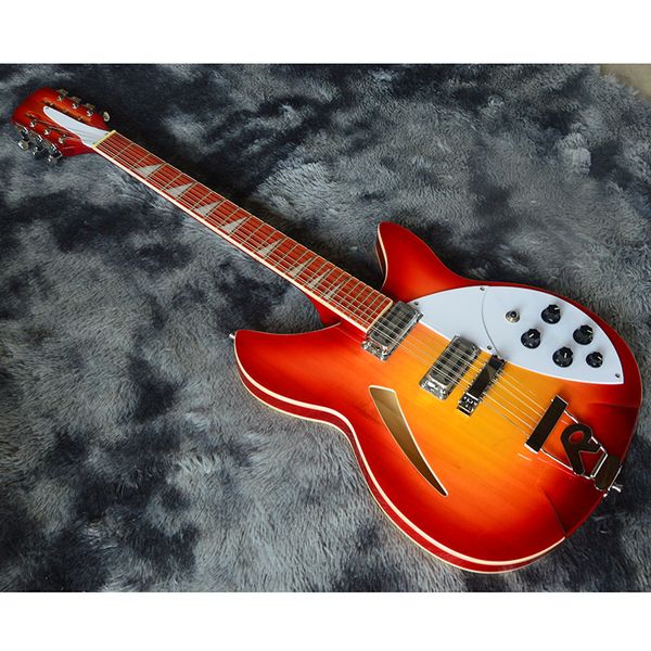 

classic 12 string electric guitar, hollow guitar, made of solid wood, full timbre, comfortable feel, delivery home