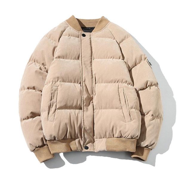 

2020 new winter men's jacket man coat solid male casual thicken warm parkas coat men's clothing streetwear, Black