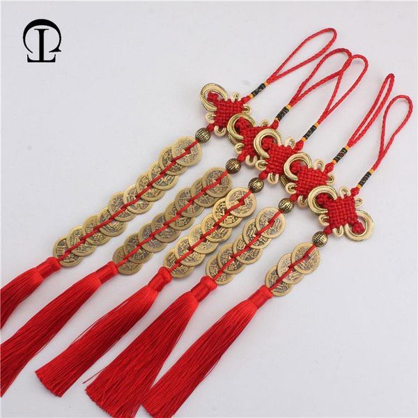 

12pcs lot chinese knots ancient coins tassel silk fringe bangs trim decorative tassels for curtains home decoration accessories h jllbxy