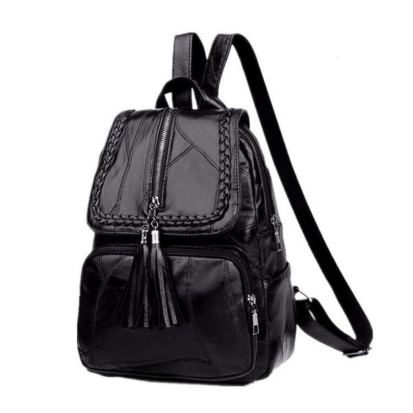 

new women backpack simple casual school bag medium size leather backpack girl daily bag travel bags mochila feminina bbyddq alice_bag