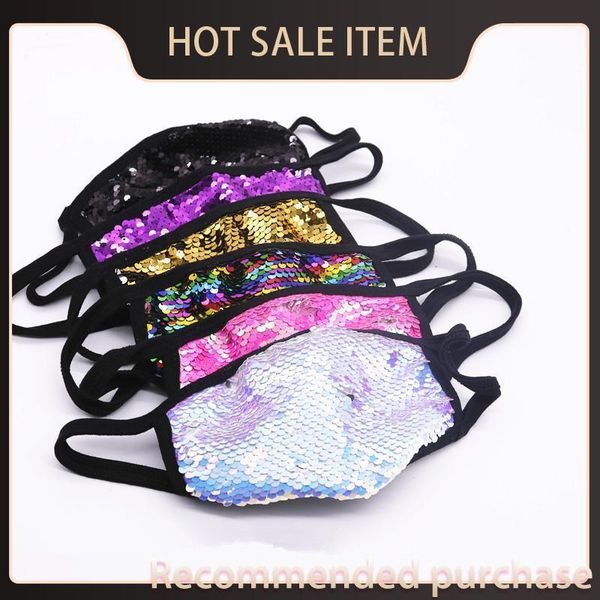 

mask glitter women bling masks dustproof outdoor cover dustproof protective cotton bling men mask ffa4219 facial sequin earloop mouth g olmn
