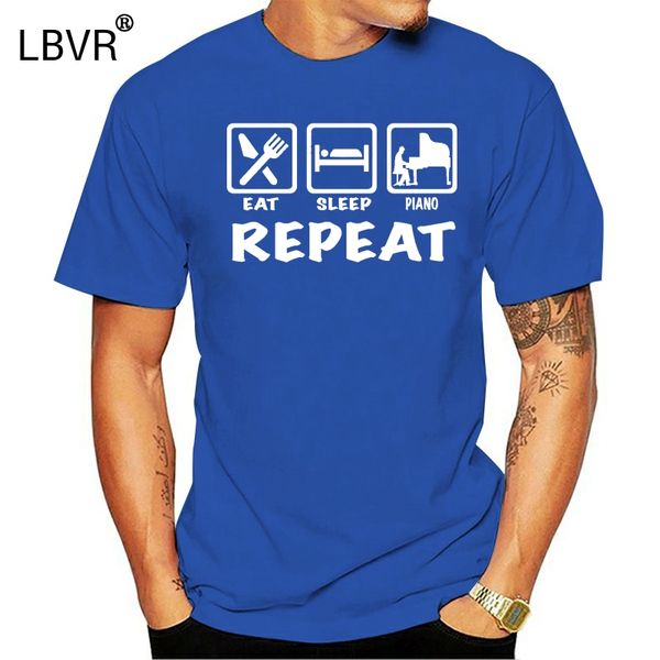 

eat sleep piano repeat tee t-shirt music summer style tee shirt for man o-neck tee sport hooded sweatshirt hoodie
