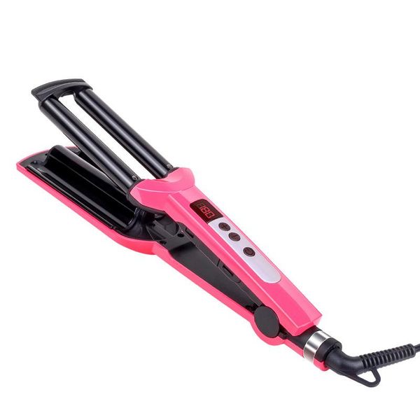 

hair straighteners creative egg roll curling iron water ripple wave corn scalding splint short electric chicken cake zyb-18, Black