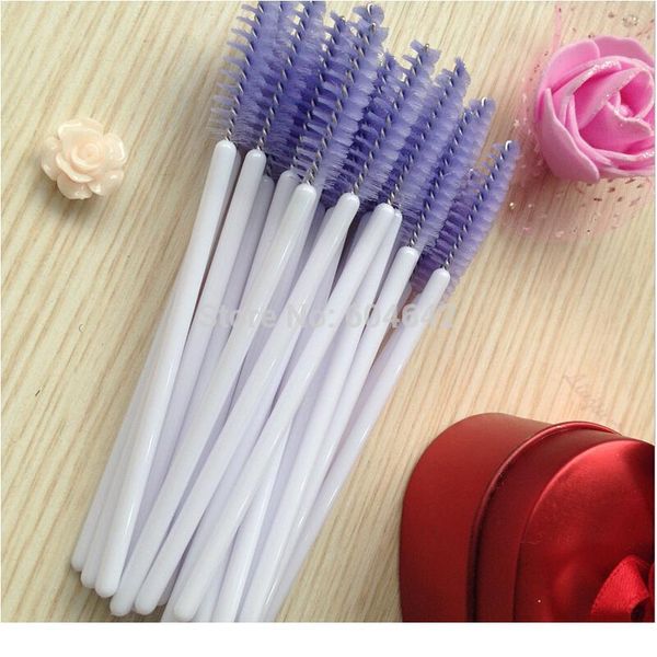 

1000pcs/lot cosmetic eyelash extension disposable mascara wand brush wands makeup applicator lash beauty tool mu jllzpi