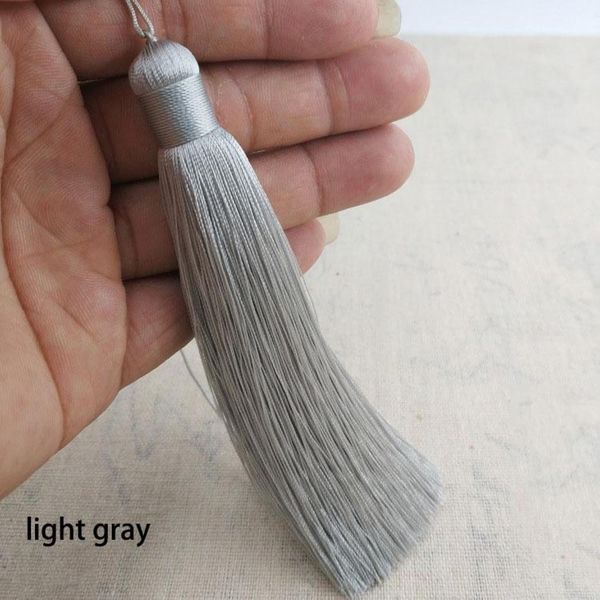 

customizable 12cm polyester tassels with hanging ring silk sewing bang tassel trim decorative key tassels for pendant home decor h qylzfy