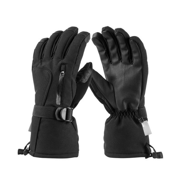 

high-quality flexible waterproof comfortable winter warm thickened skiing gloves motorcycle ourtdoor sports universal, Silver