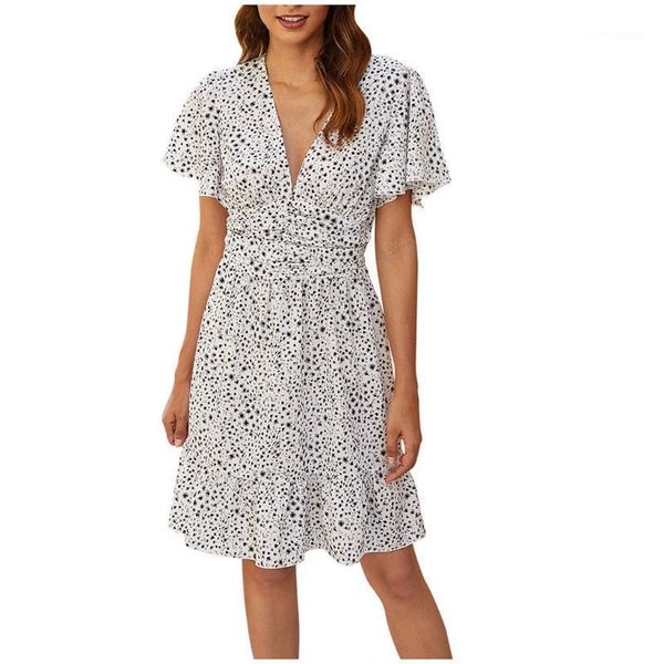 

dress ladies hawaiian style dress v-neck ruffle fashion casual ladies casual clothing 2020 new style #yl51, Black;gray