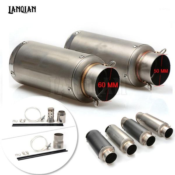

for s1000r s1000rr buell 1125cr 1125r m2 xb12r tmax universal motorcycle carbon fiber exhaust pipe gp escape exhaust muffler1