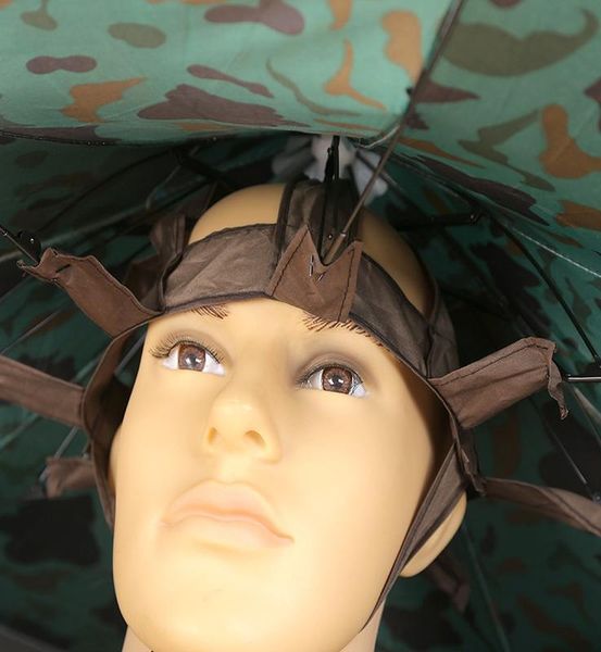

полезные 80см большой head зонт анти дождь открытый путешествие рыбалка umbrella hat портативный складной зонтик мужчины женщины bbyxpo wrho
