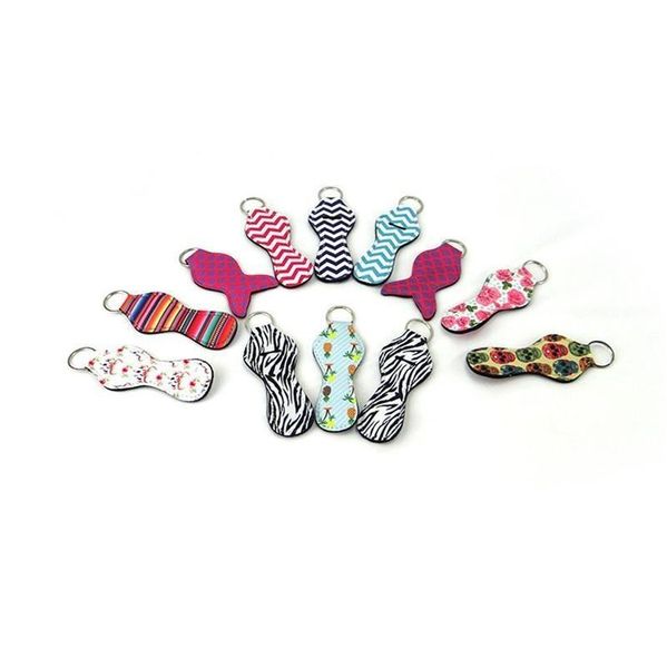 

63 style neoprene chapstick holder keychain girl chapstick lipstick keychain for sale gift favors valentines jlljaq soif