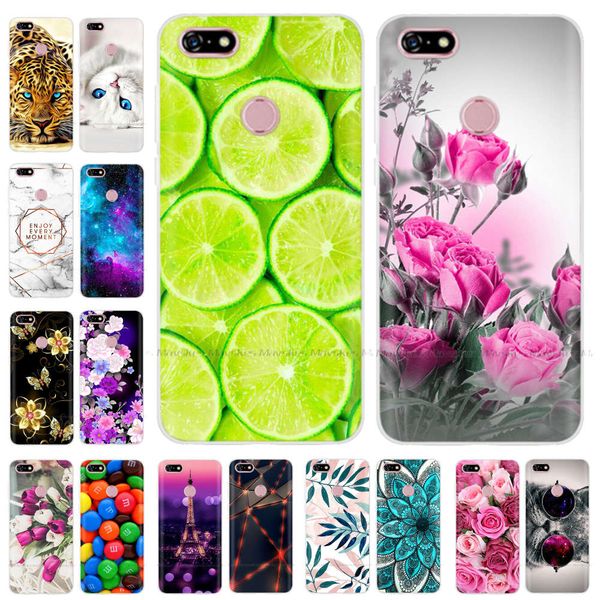 

5.45 inch soft tpu slicone color paint mobile phone case for lenovo a5 l18011 cases housing shell cover coque