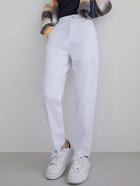 

dazy high waist straight leg jeans x1ik#, Blue