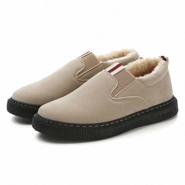 

new fashion men boots non-slip women ankle snow boots shoes warm fur plush man winter shoes #z69d