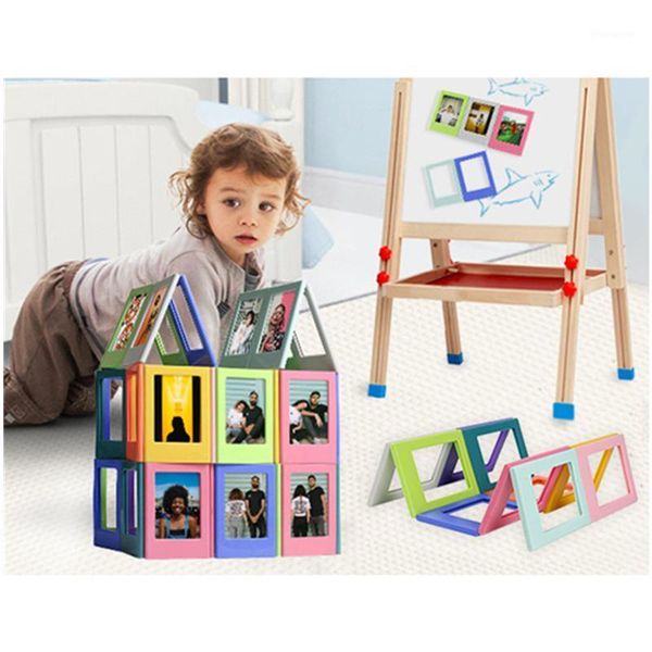 

mini colorful diy magnetic p frame fridge refrigerator magnet picture frame for holding 3 inch ps1