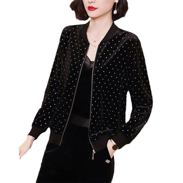 

new fashion summer women basic jacket long sleeve thin female bomber zipper baseball black jackets plus size 3xl clothes 201210, Black;brown