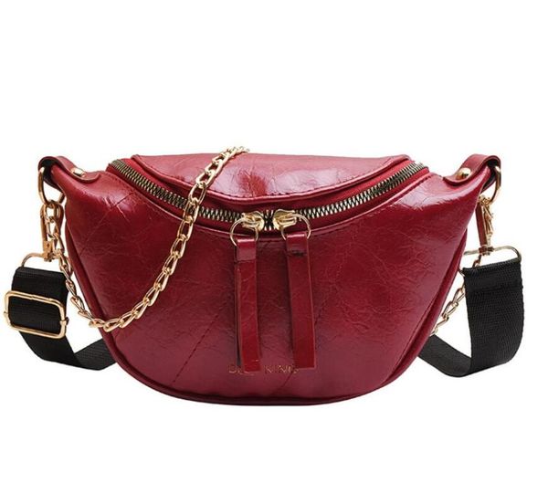 

2020 fashion pack waist bag new belt bag women waist pack pu leather chest