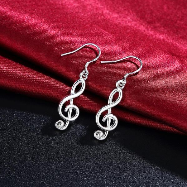 

wholesale lady women silver color music note earrings party charms girl wedding nice cute bohemia fashion classic jewelry le065 h sqctsx, Golden