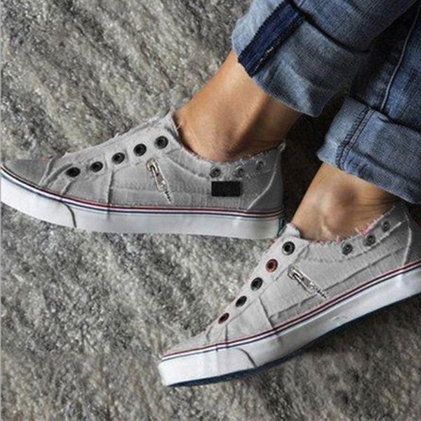 

women casual loafers woman sneakers female comfortable vulcanized ladies fashion canvas flats women's footwear plus size 43 #td7k