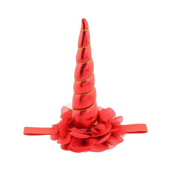 

chiffon flower 1piece girls headband elastic hairband flowers headband with horn kids hair accessories 869 1 order q jllcdm