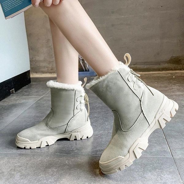 

Winter Keep warm boots women Plus velvet Comfortable Outdoor Women Casual Shoes Non-slip Women Walking Shoes zapatos de mujer #FO48, Black
