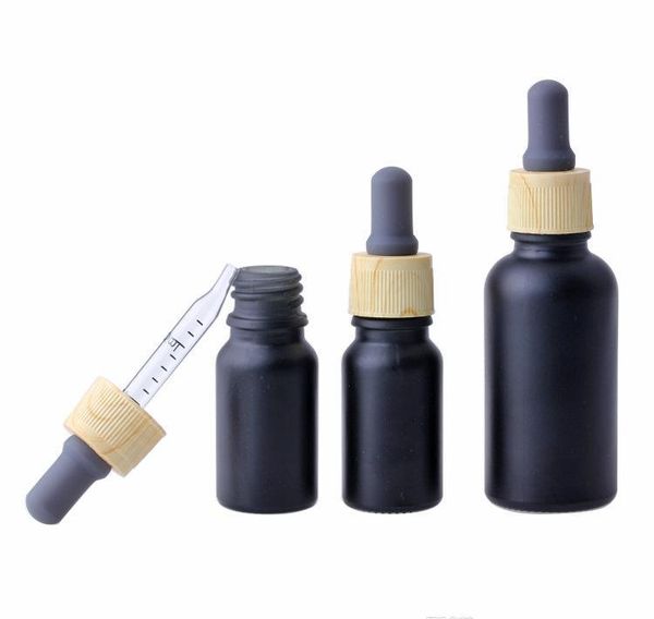 

matte black smoke oil e liquid bottles glass essential oil perfume bottle liquid reagent pipette dropper bottles w jllmfn lucky2005