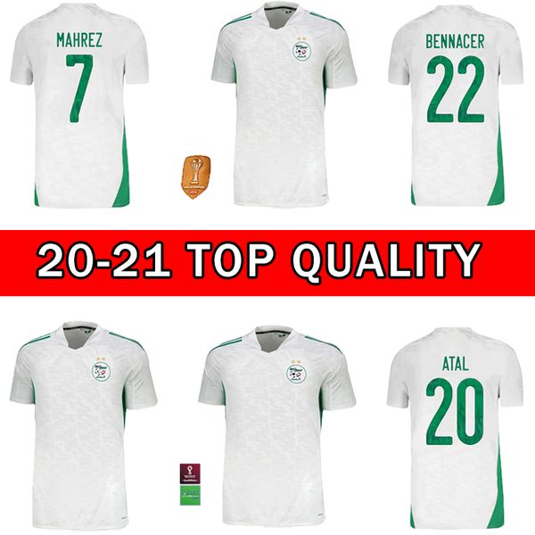 

2020 2021 new algeria mahrez two star soccer jerseys 20 21 atal kids slimani brahimi home bennacer football shirts maillot de foot uniforms, Black;yellow