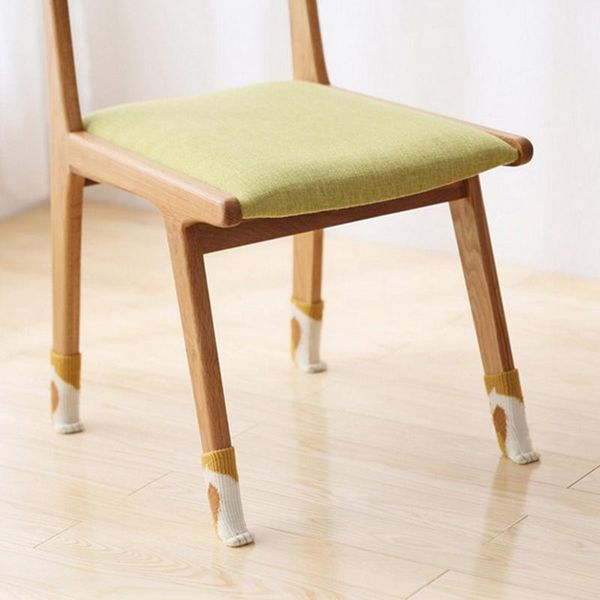 

thick knit table and chair leg cover stool foot cover floor protection chair foot pad leg furniture wool knitting chai