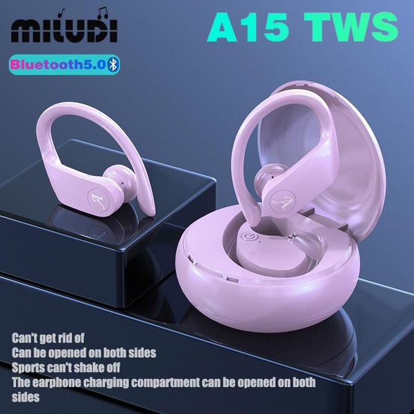

a15 mini tws wireless earphones bluetooth 5.0 business earpieces sports earbuds waterproof for huawei oppo