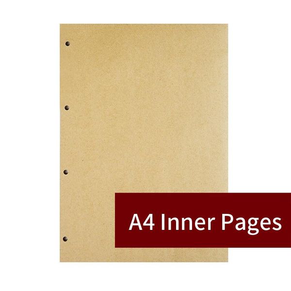 

a4 loose-leaf binder ring book notebook refill spiral binder planner inner page inside paper line dot grid blank 40 sheets, Purple;pink