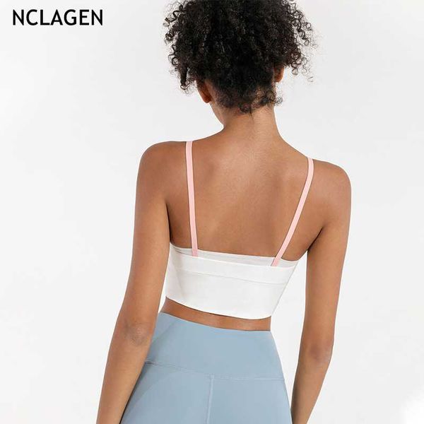 

nclagen thin плечевой ремень спорт белье женщины жилет mesh sexy yoga бюстгальтер gym спорт тренировки бег push-up обучение фитнес вверх, White;black