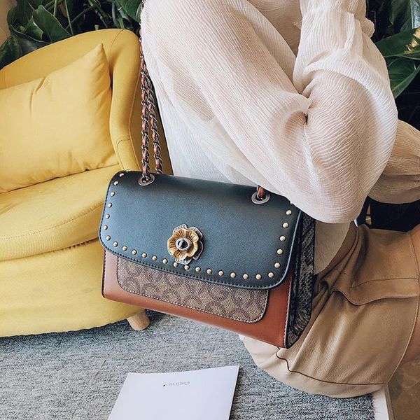 

сумки женщин новых тенденций моды лоскутного letter леди обложка плечо мешки нового вскользь женщина маленького квадрата сумка леди