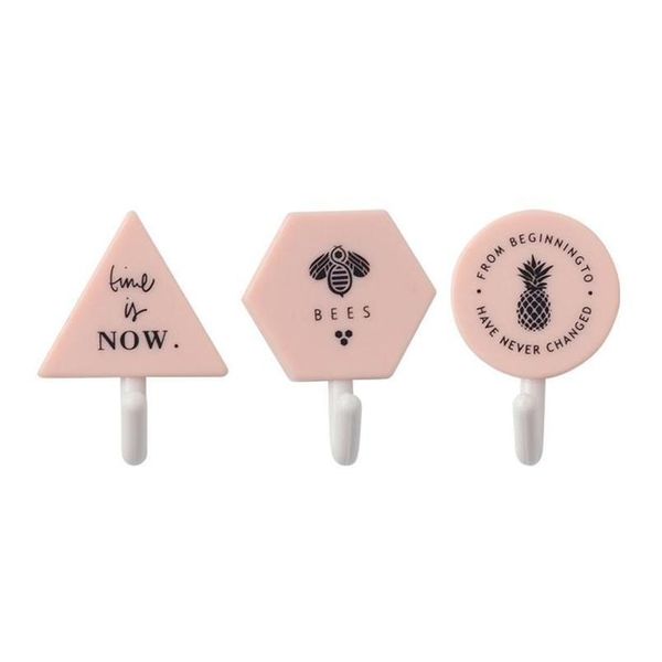 

three-piece set sticky hook modern simplicity nordic hook wall paste sticky hook shape small object hanger type wmtivv
